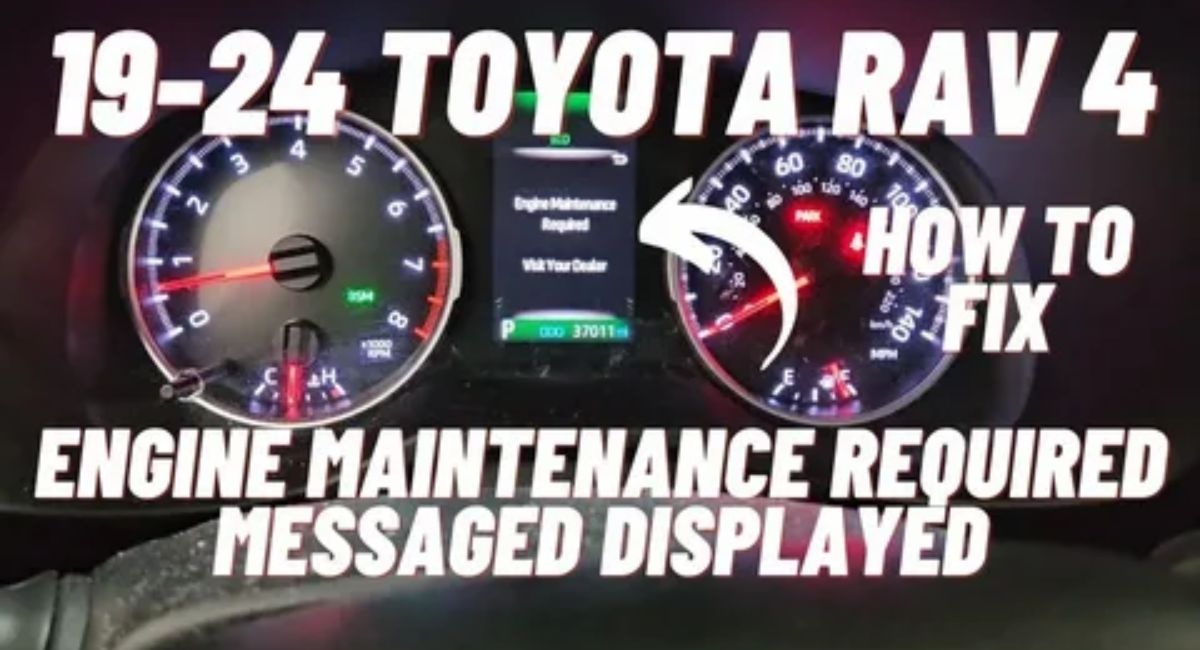 Toyota Maintenance Required Message