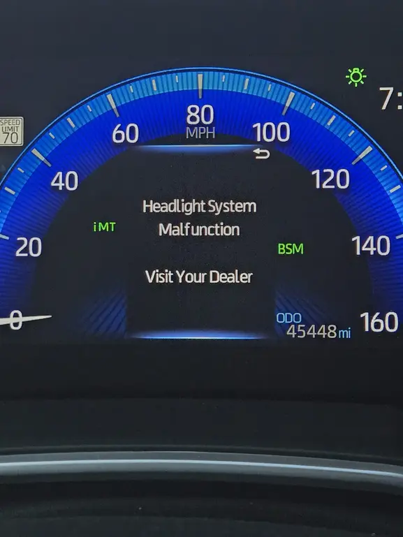 Toyota Headlight System Malfunction Fix Guide