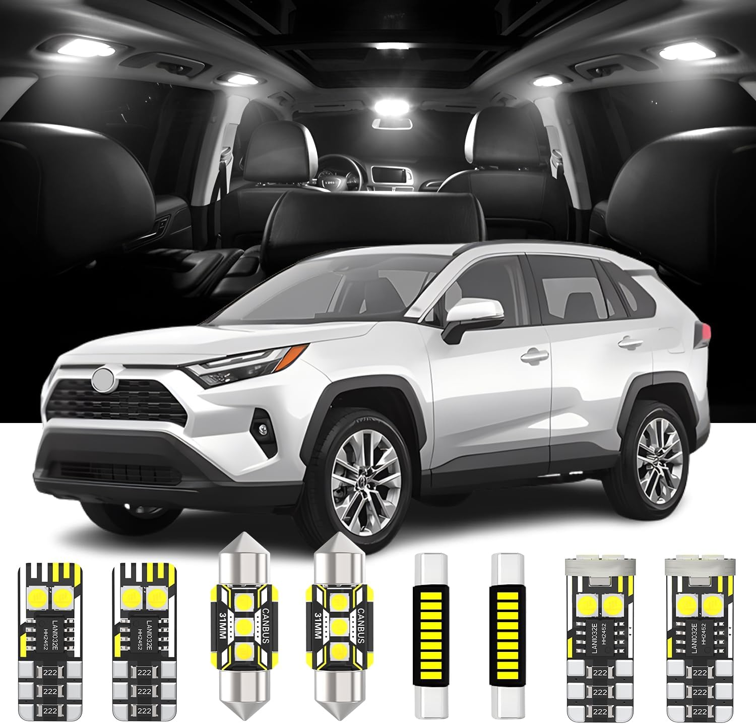 Toyota RAV4 Interior LED Lights