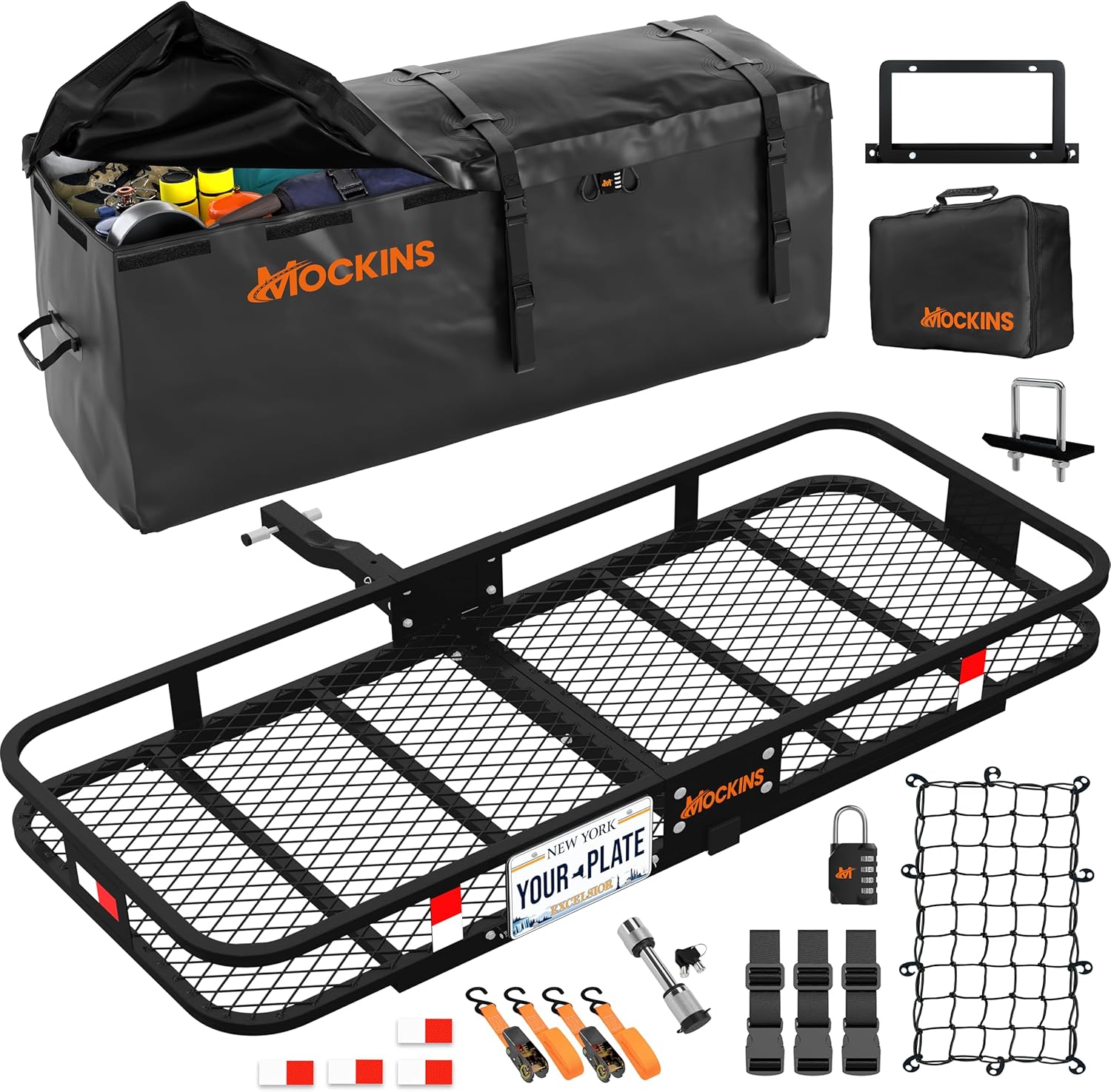 hitch cargo carrier with waterproof bag