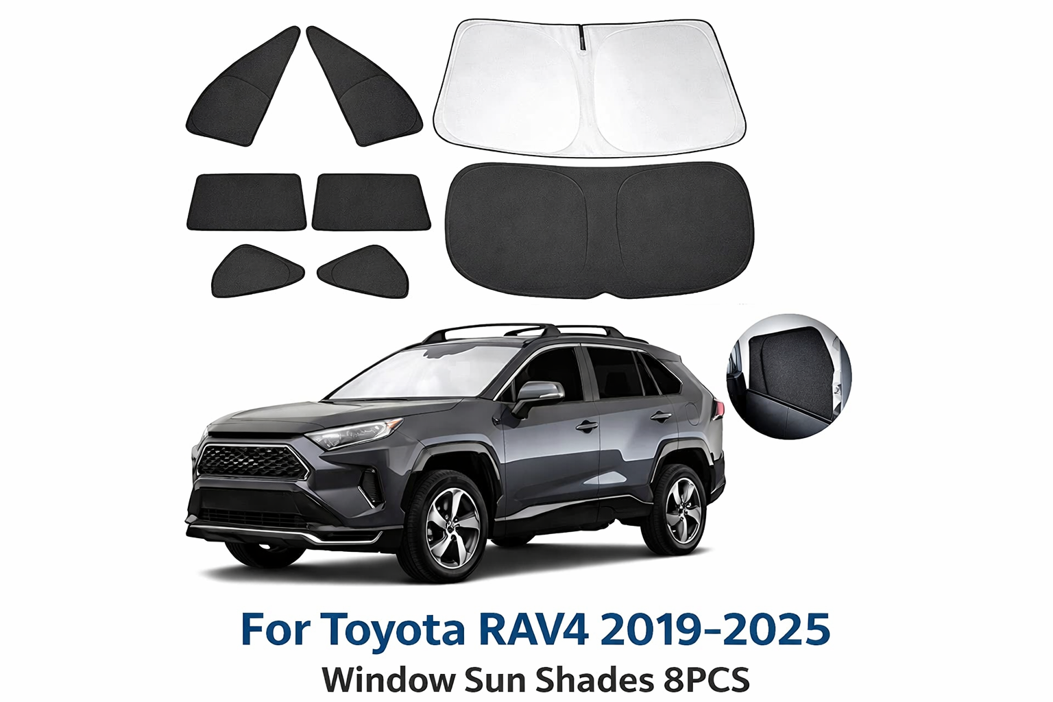 Toyota RAV4 window sun shades
