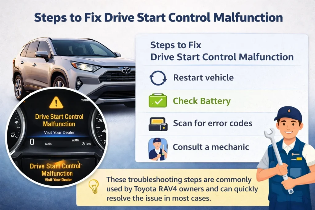 how to fix drive start control malfunction RAV4 step by step