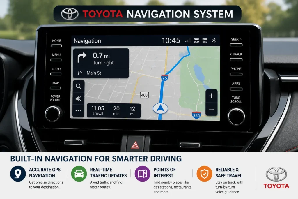 Toyota Navigation App: Complete Setup, Features & Download Guide 1 Toyota navigation system display