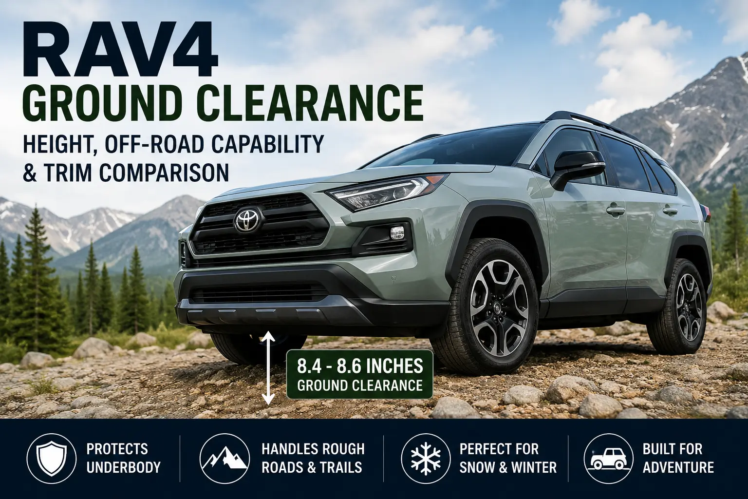 Home 2 RAV4 Ground Clearance Height and Off Road Capability