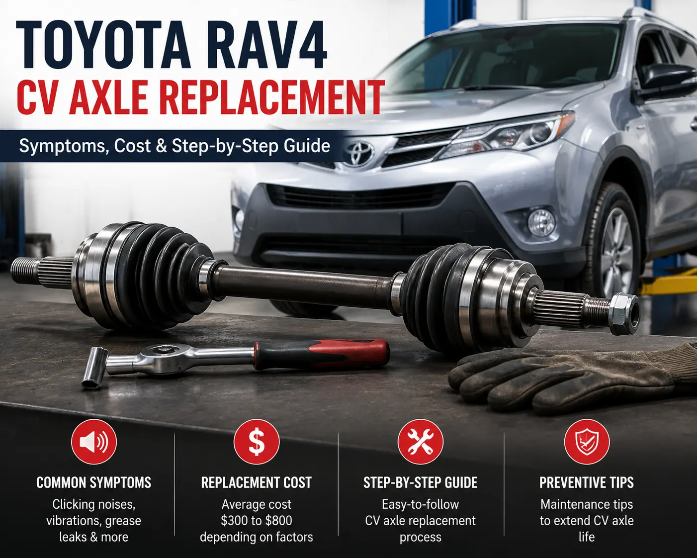 Home 2 Toyota RAV4 CV axle replacement guide