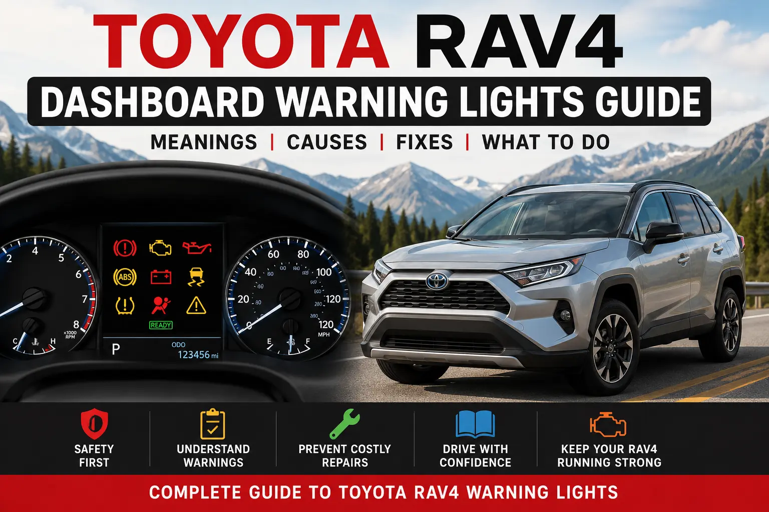 Home 2 Toyota RAV4 Dashboard Warning Lights Guide