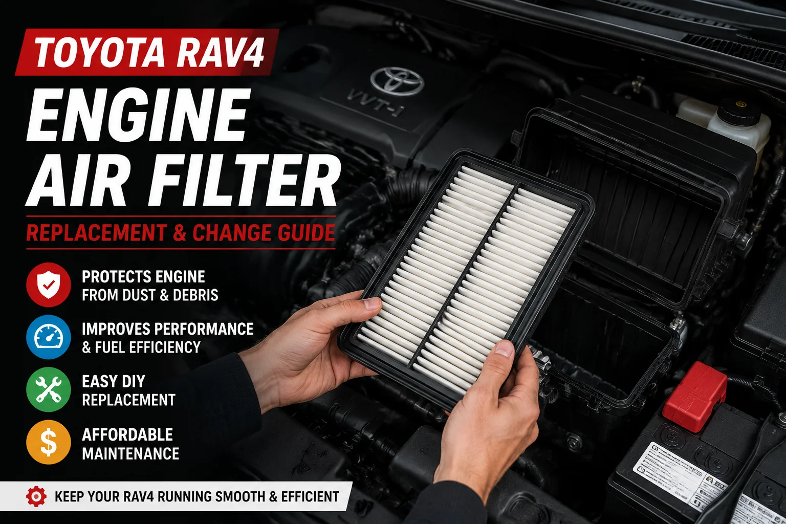 Home 2 Toyota RAV4 Engine Air Filter replacement guide
