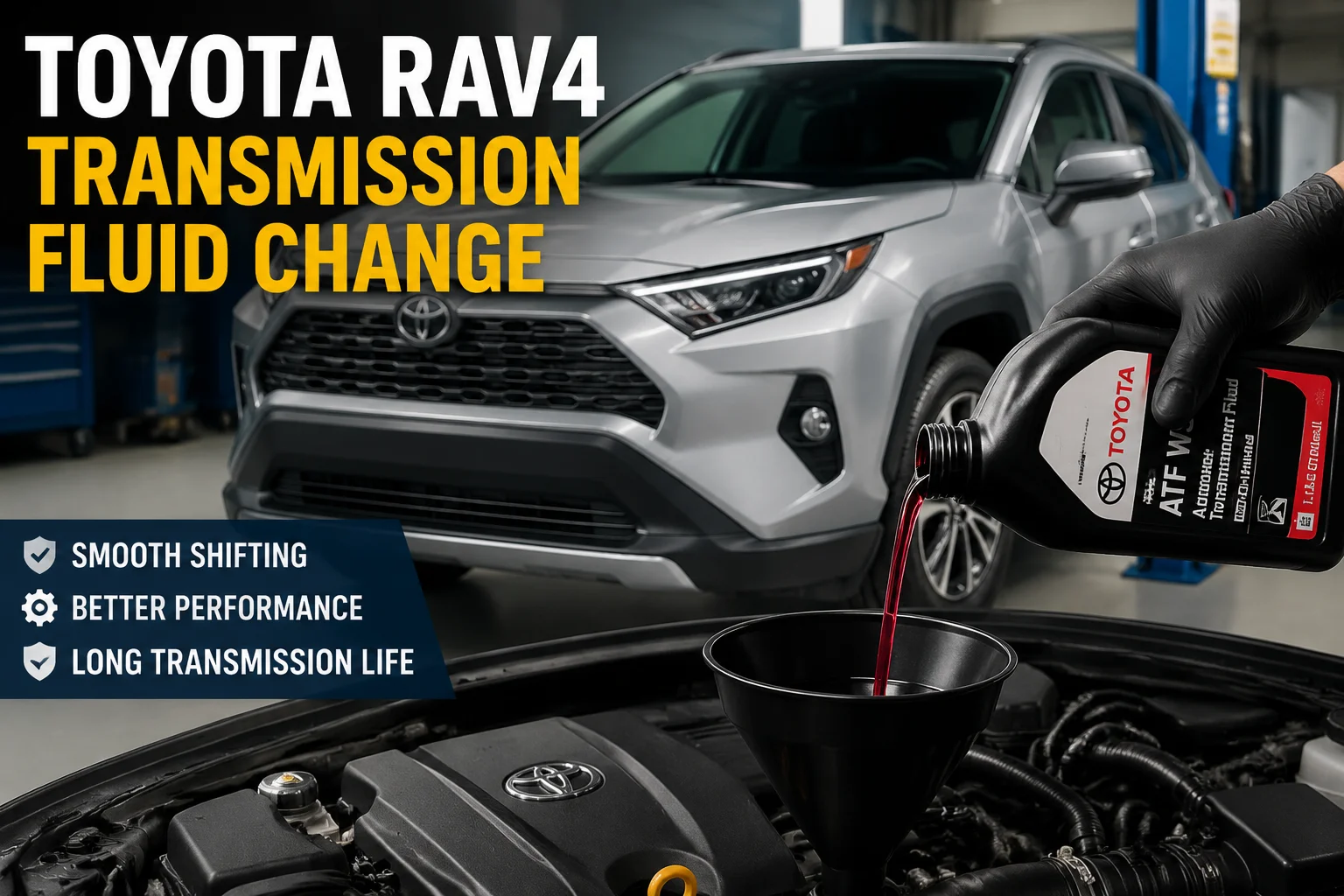 Toyota RAV4 transmission fluid change maintenance service